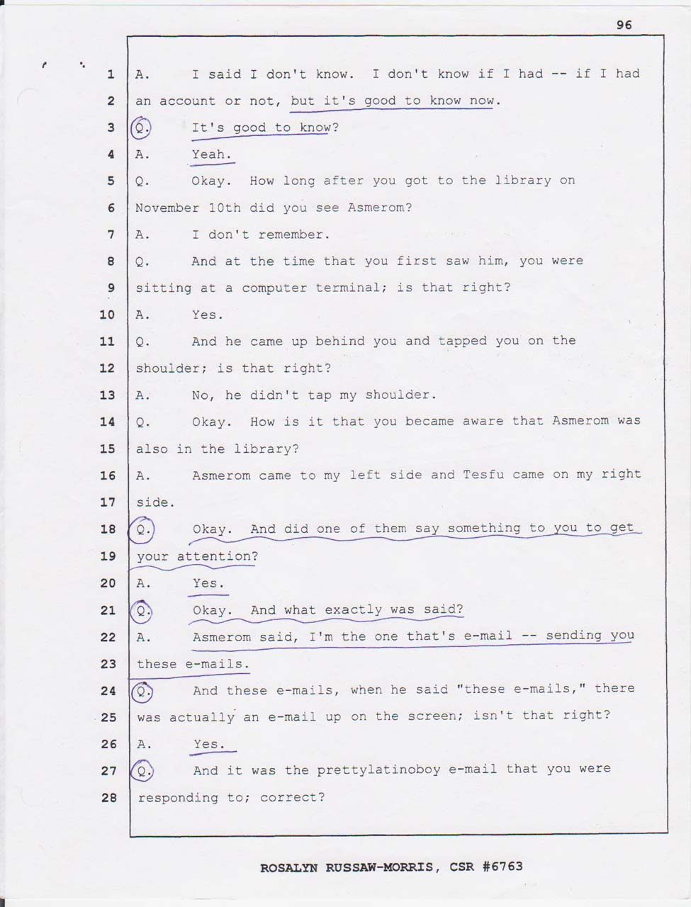 Merhawi's court testimony Feb. 27, 2008