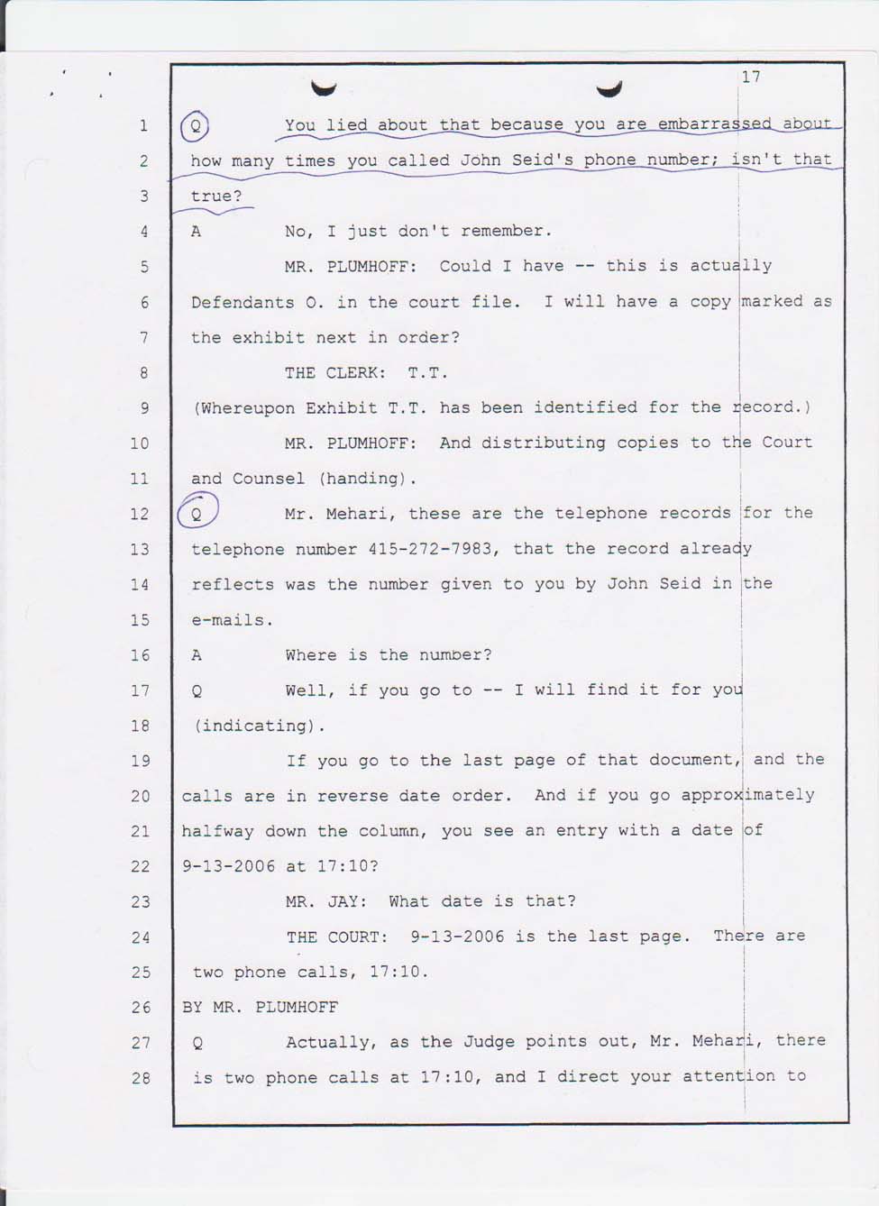 Merhawi Mehari's court testimony Feb. 28, 2008 afternoon session