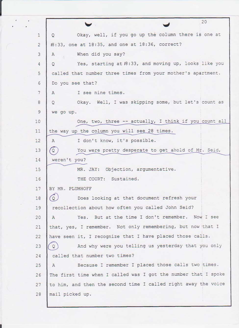 Merhawi Mehari's court testimony Feb. 28, 2008  afternoon session