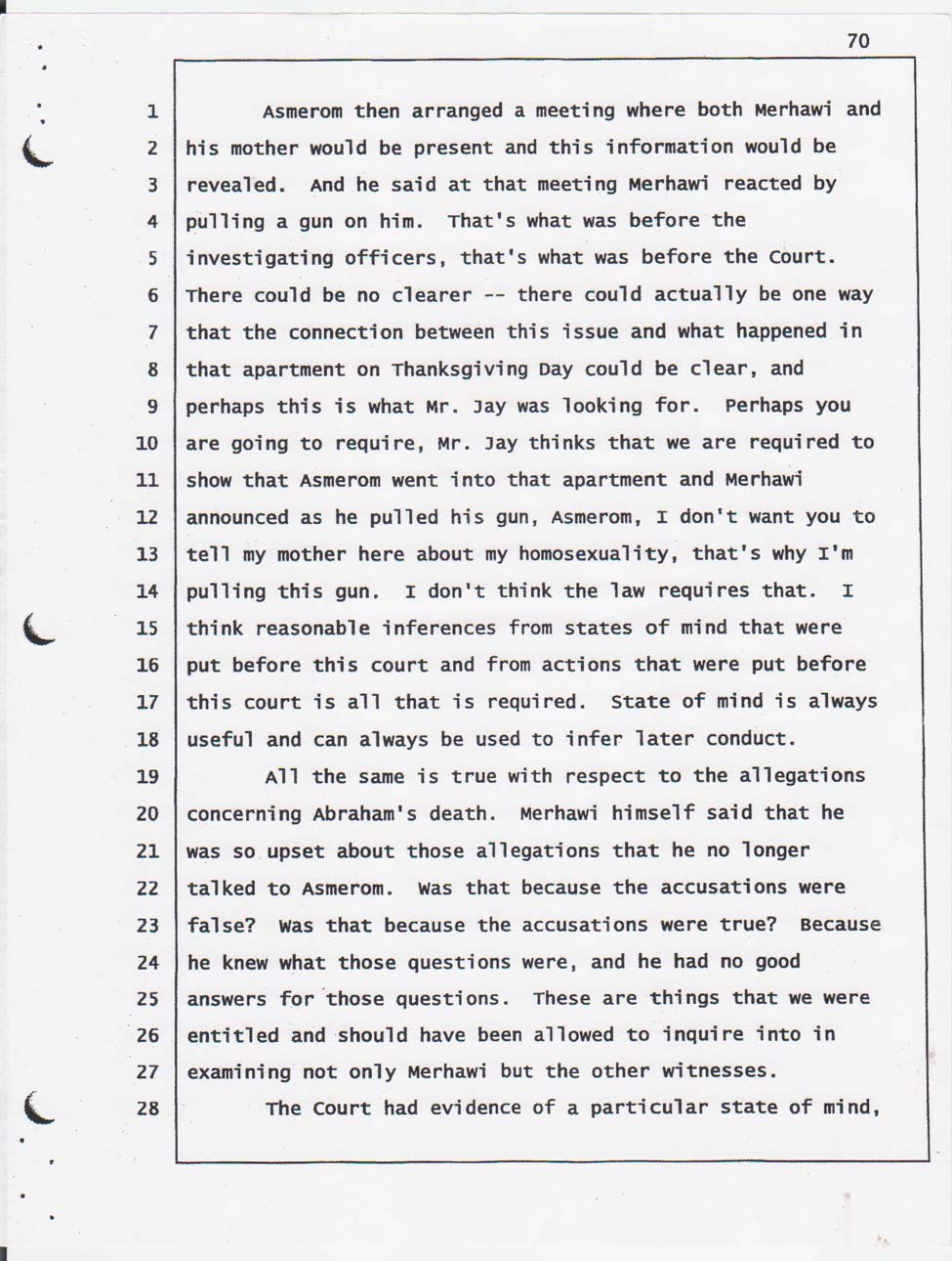 Defense Attorney Ray Plumhoff summary