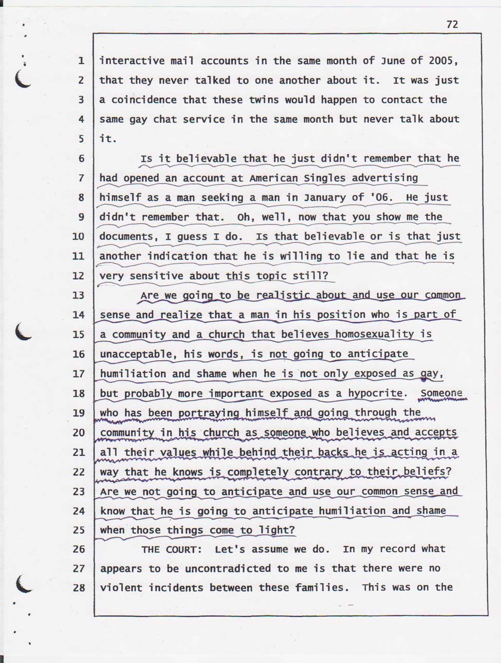 Defense Attorney Ray Plumhoff summary