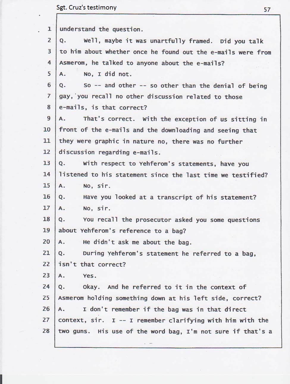 Sgt. Cruz's Testimony Aprill 11 2008