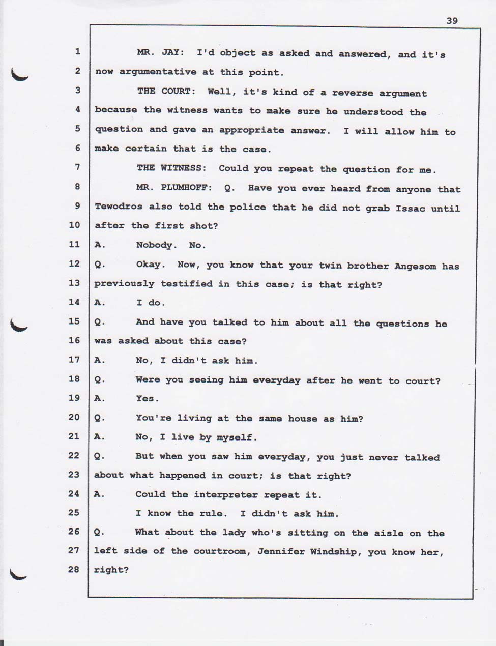 Merhawi's court testimony Feb. 01, 2008