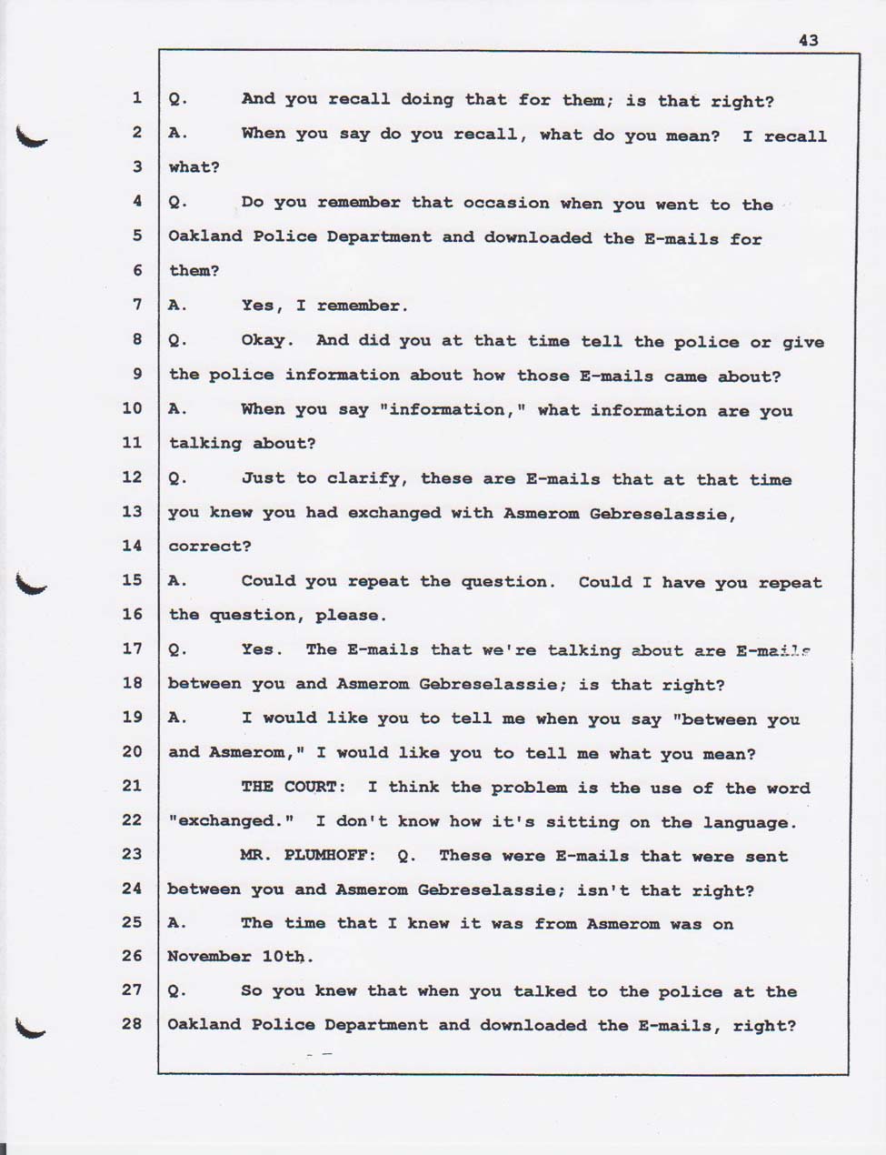 Merhawi's court testimony Feb. 01, 2008