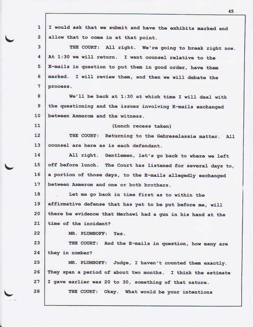 Merhawi's court testimony Feb. 01, 2008