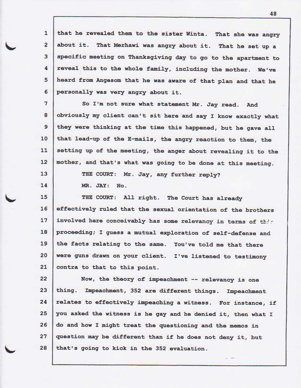 Merhawi's court testimony Feb. 01, 2008